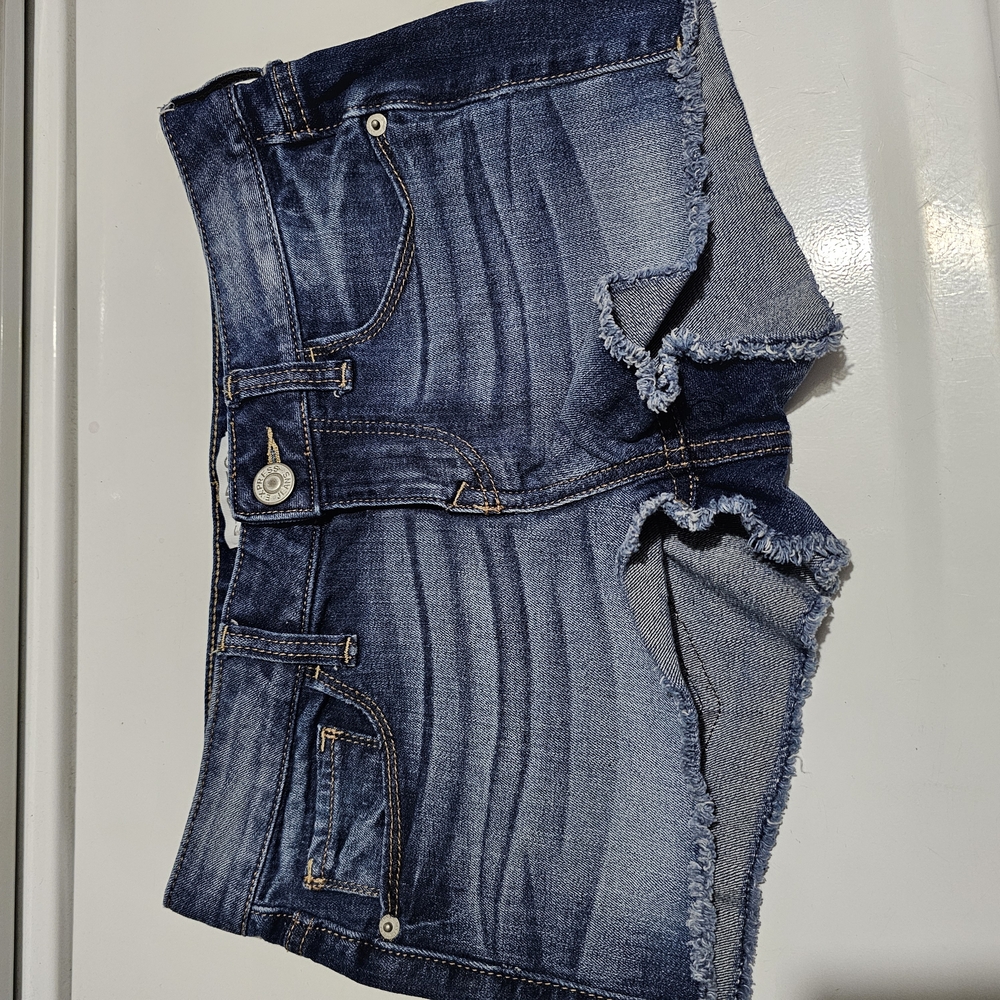 Express Dark Blue Denim Shorts